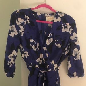 Yumi Kim Blue Floral shirt dress